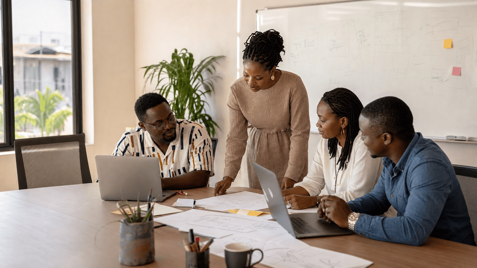 Équipe TPG préparant le budget d’un site web professionnel