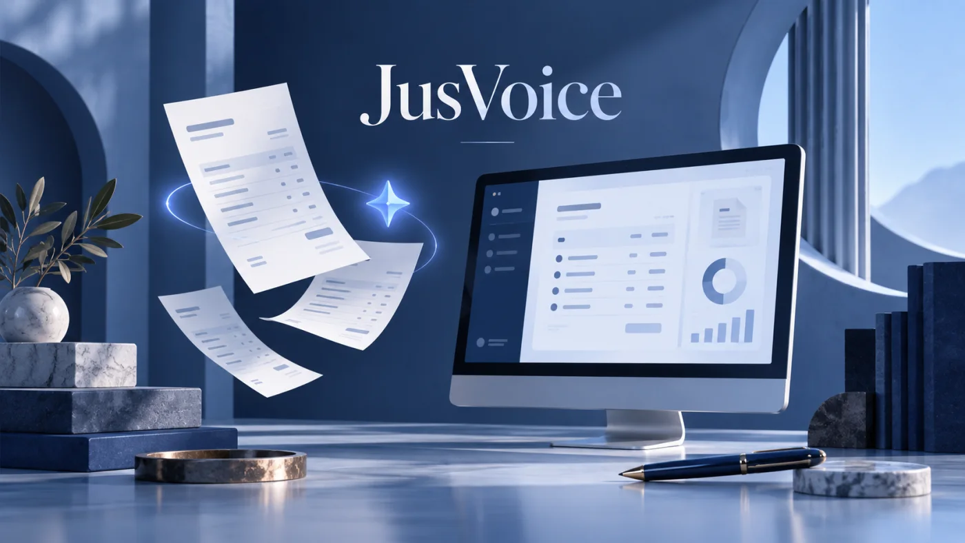 JusVoice — illustration : facturation et organisation financière